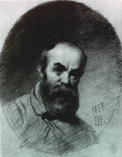 Shevchenko. Self portrait, 1857
